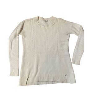 Madewell cream sweater womens XS wool blend